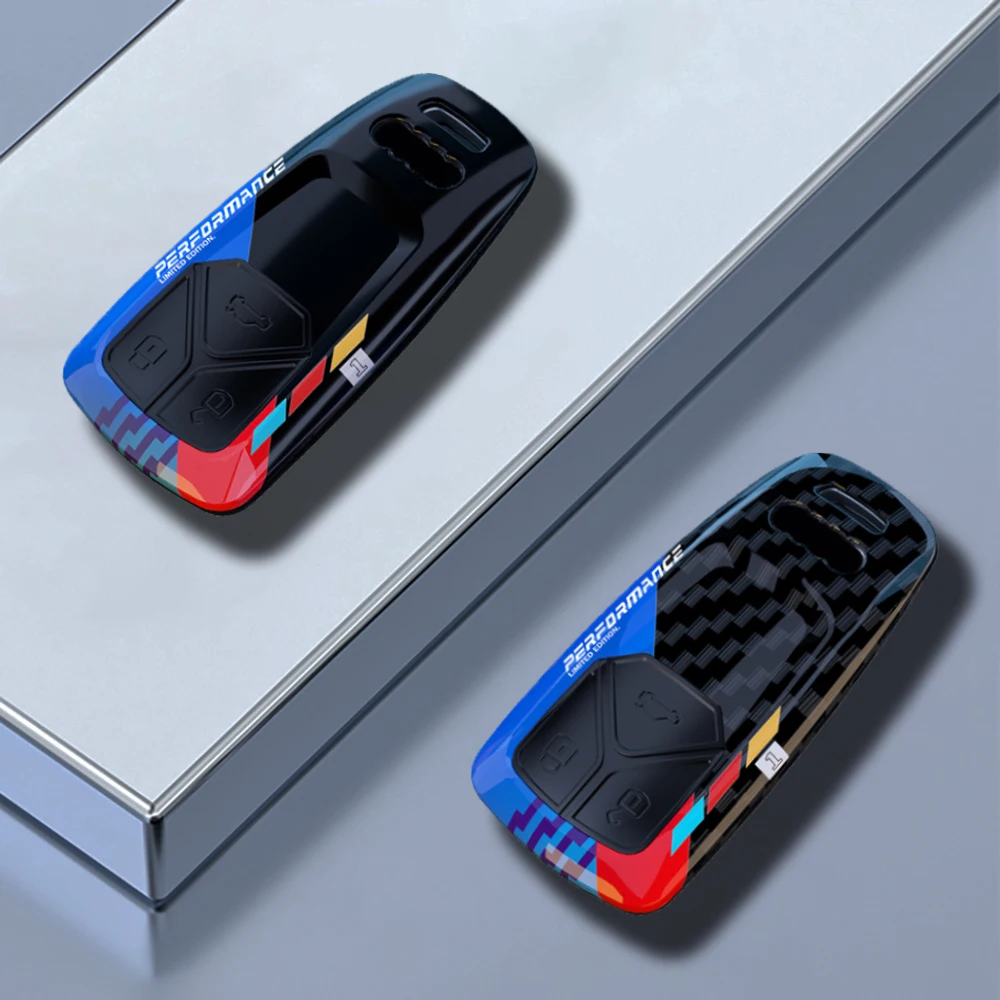 

Чехол для автомобильного ключа из АБС-пластика, подходит для Audi Q5 2018 2019 2020 2021, аксессуары для индивидуальных чехлов для ключей