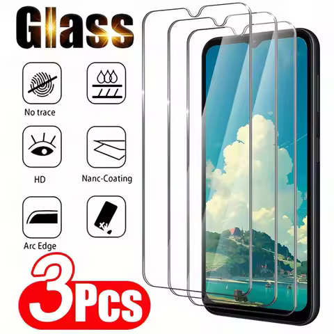 3Pcs Tempered Glass For Samsung Galaxy A03 A12 A13 A14 A15 A21S A22 A30 A31 A32 A33 A34 A35 5G Screen Protector Film