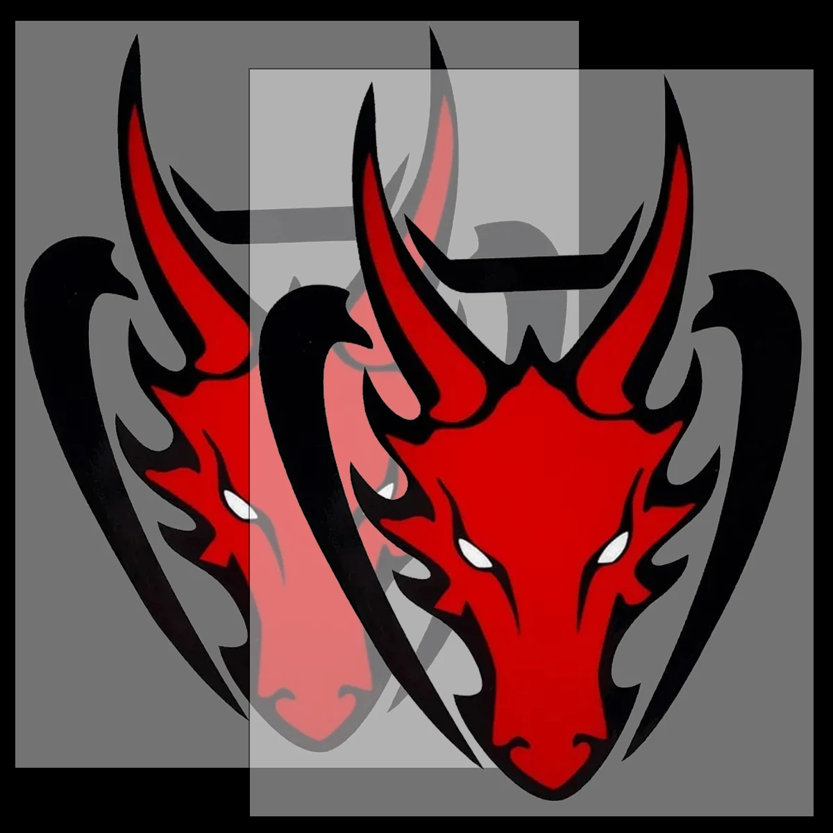 

Red Dragon Head Reflective Motorcycle Stickers Moto Body Helmet Windshield Vinyl Decals Accessories for Voge YAMAHA Kawasaki BMW