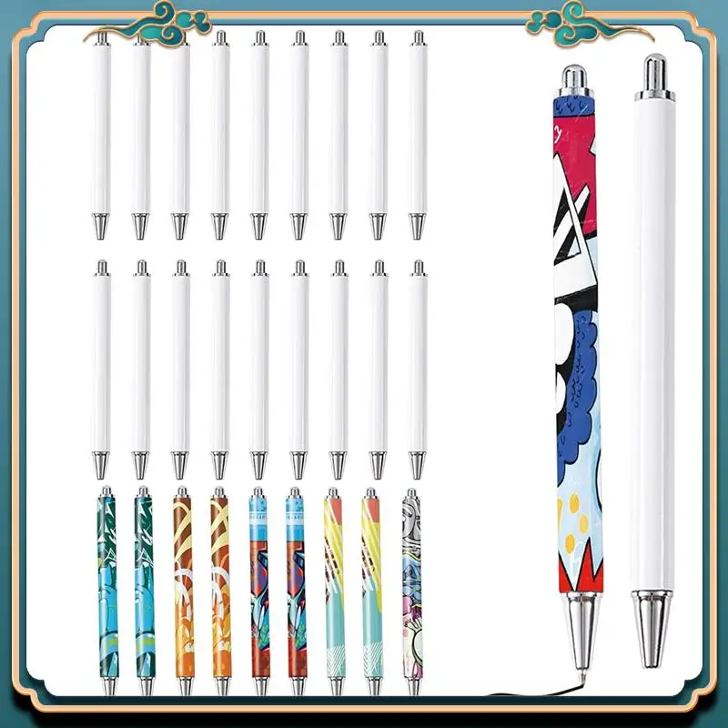 (Новинка) - 30 упаковок сублимационных ручек, пустые с термоусадочной пленкой, алюминиевая персонализированная сублимационная ручка по индивидуальному заказу для офиса своими руками, школы