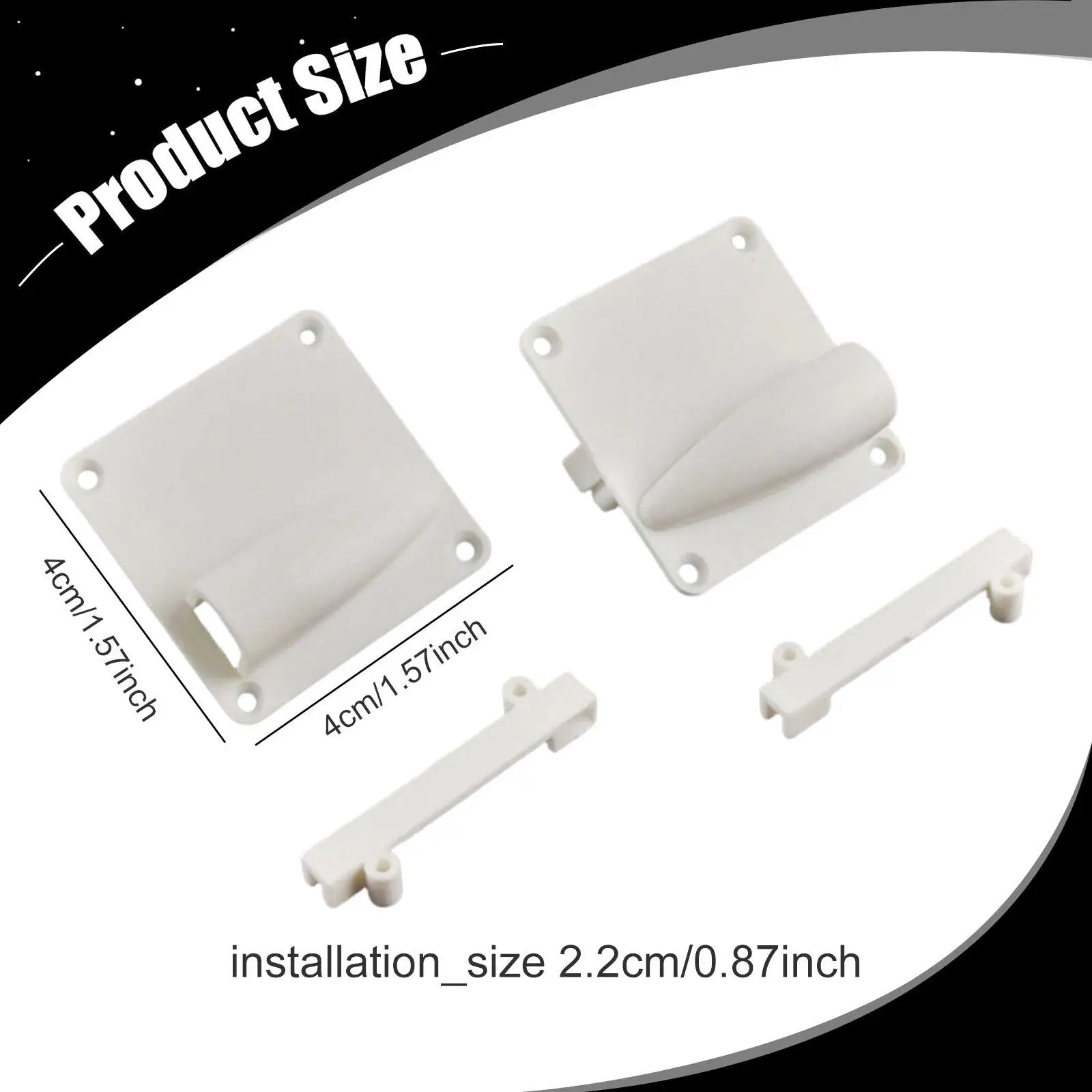 2x Servo Covering Plate Easy Installation Professional RC Airplane Accessories for RC Fixed Wing Airplane 6 8 9 G Servos
