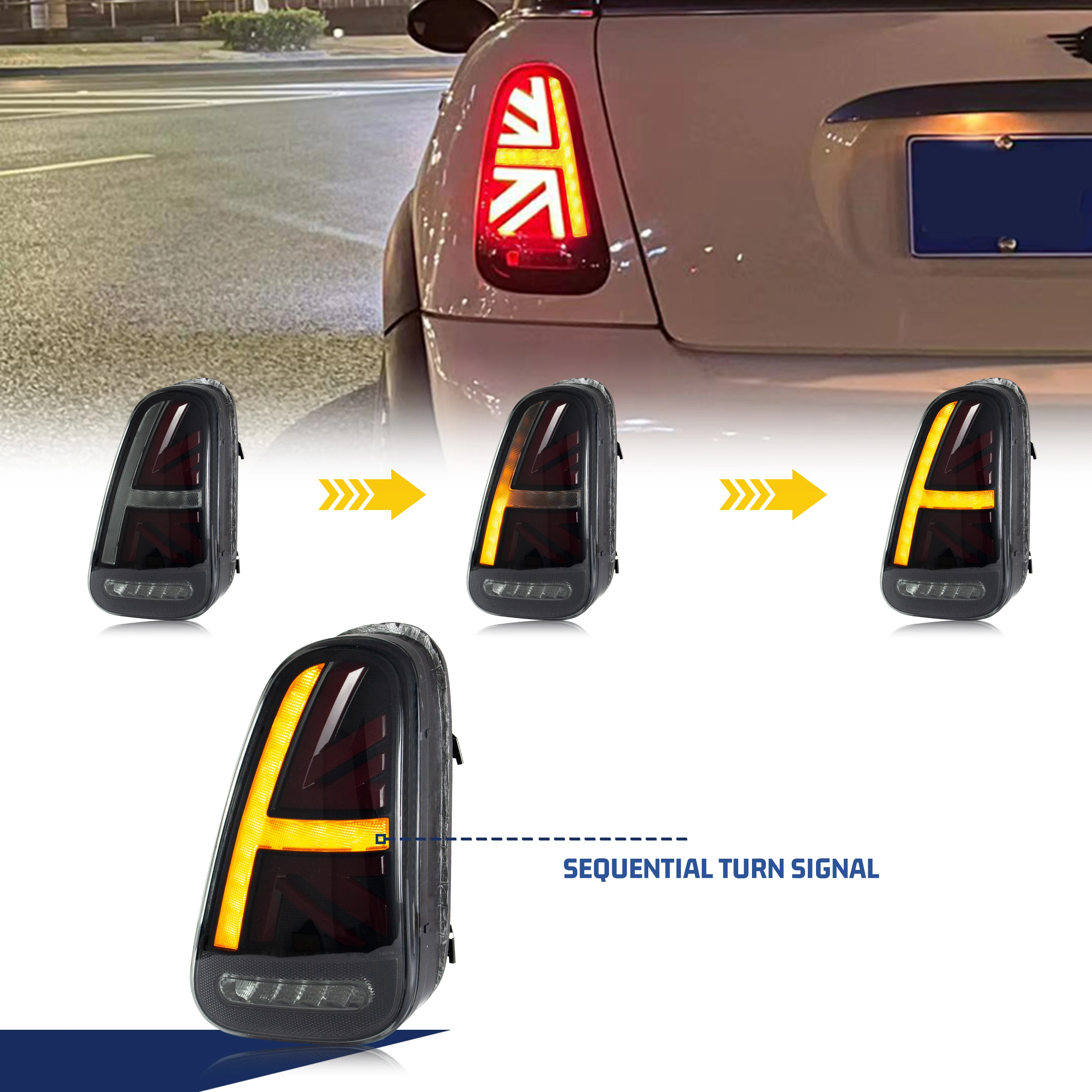 LED Tail Lights for Mini Cooper R50 R51 R52 2001-2006