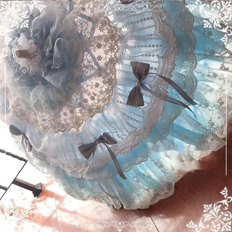 Lolita Handmade Party Lace Umbrella Spring Flower Feast Flower Marriage Versailles Parasol Rococo El Principito