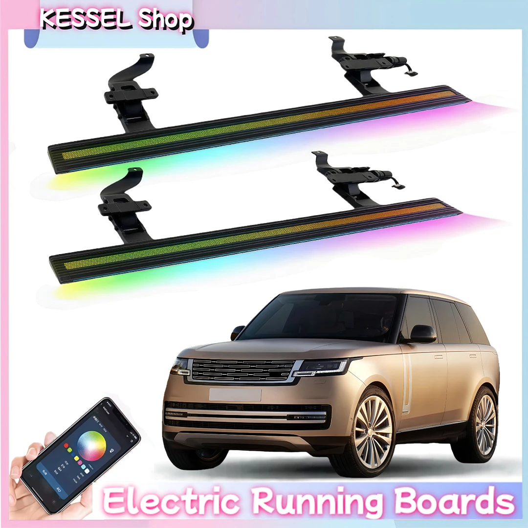 

Power Side Step with LED Light Electric Running Boards fits for Land Rover Range Rover LWB L460 2022-2025 Retractable Steps