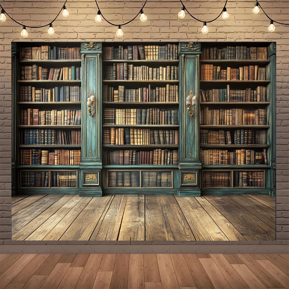 Bookshelf Backdrop Photography - Baby Nursery Bookcase ulasan dan harga