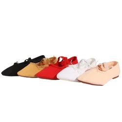 Women Dance Shoes Girls Ladies Practise Teachers Shoes Black Red Soft Bottom Modern Square Dance Sneakers Ladies Outdoor Shoes