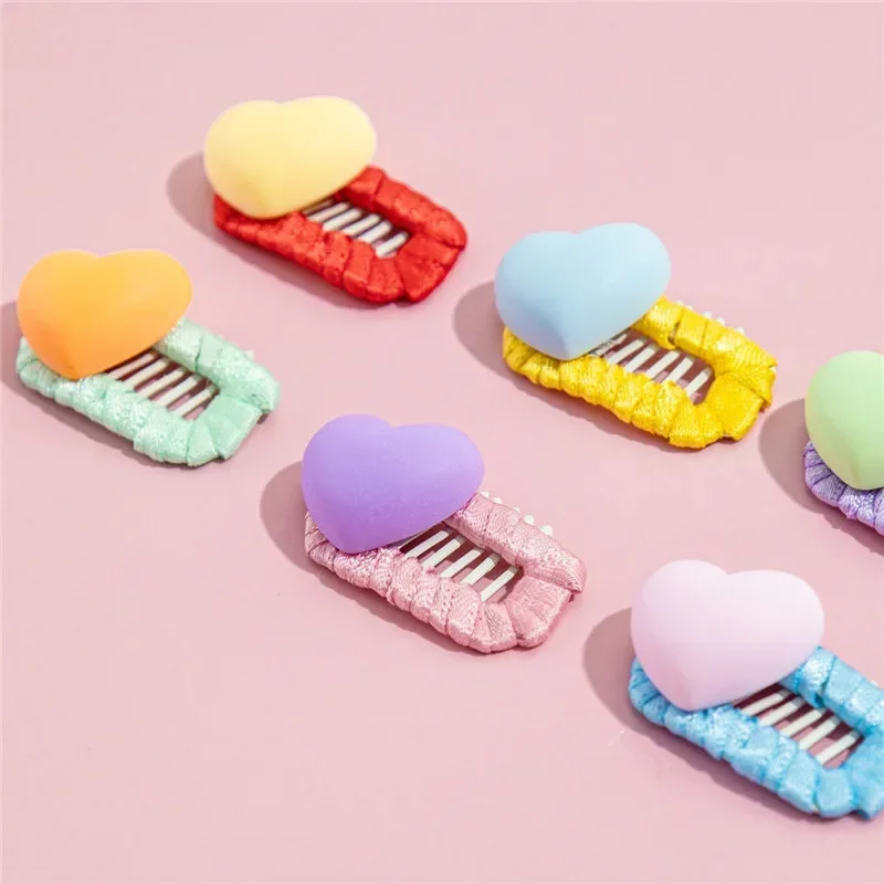 Pet Dog Hair Clip Color Paw Hairpin Comb Cat Grooming Accessories Puppy Heart Shape Headdress Teddy Yorkshire Supplies