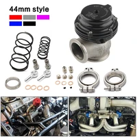 Enfriador de agua 44mm Wastegate Turbo externo con brida Hardware MV-R refrigerado por agua con logotipo rojo azul negro