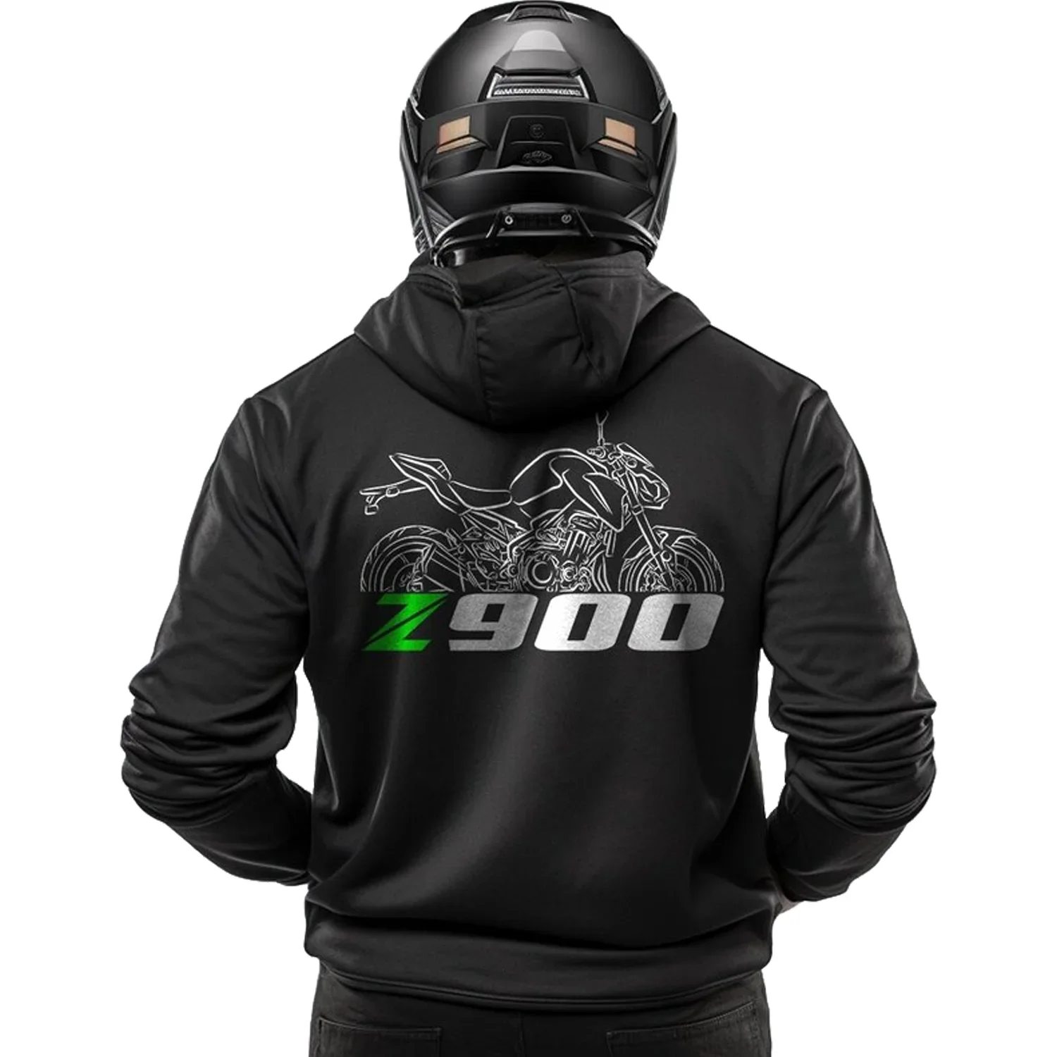 เสื้อฮู้ด Kawasaki Z900 สำหรับผู้ใหญ่ สไตล์สตรีทแวร์ มีฮู้ด แบบยูนิเซ็กซ์ ลายมอเตอร์ไซค์ พิมพ์ลาย 3 มิติ ระบายอากาศได้ดี แห้งเร็ว เหมาะสำหรับเล่นกีฬา