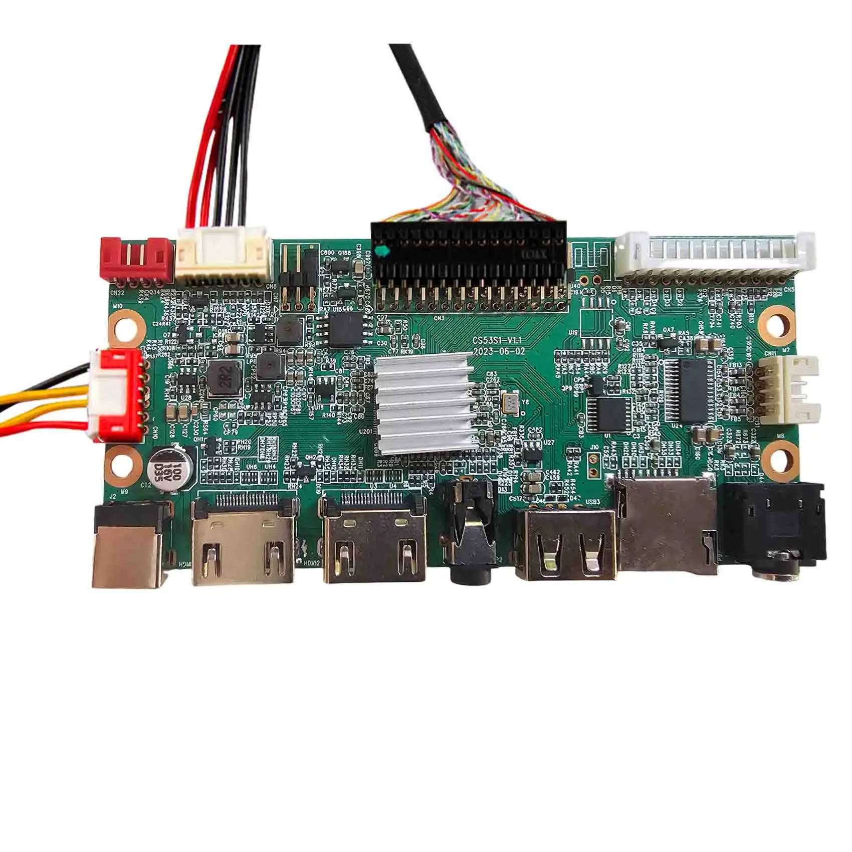 شاشة لمس سعوية 10.3 بوصة 1920X720 FHD 800nit ولوحة LCD لبطاقة SD USB