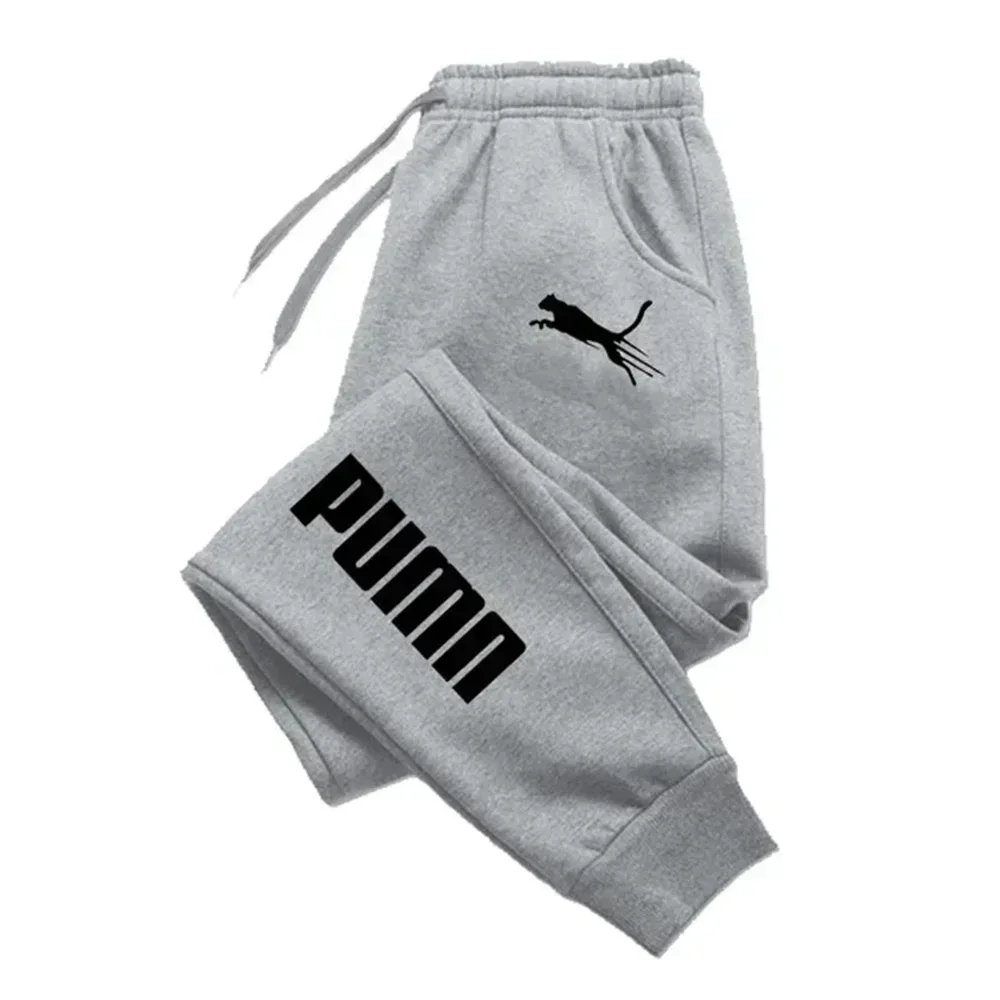 

Trendy letter printed men's sanitary pants, autumn and winter fleece sports pants, casual pants, running and fitness pants