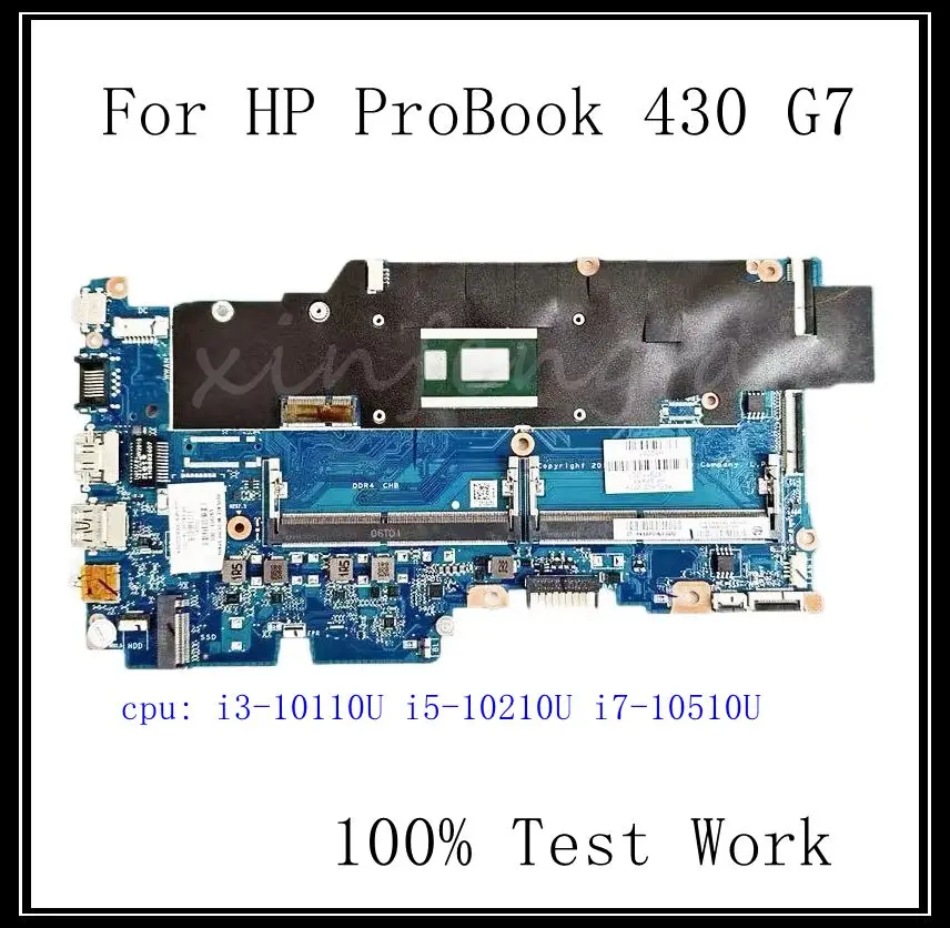 

DA0X8LMB8D0 For HP ProBook 430 G7 Laptop Motherboard DDR4 UMA With i3 i5 i7 10th gen CPU 100% Test Work