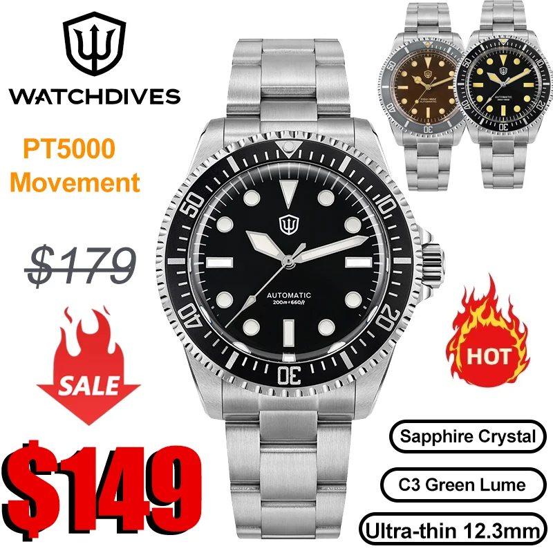 V2 Watch – Der Watchdives WD5513 V2 PT5000 als echter Taucheruhr-Klassiker im Alltag getestet