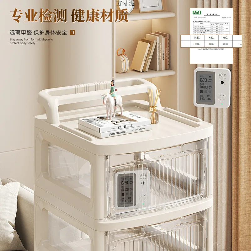 Snacks trolley rack Baby products storage rack Household shelf Living room with wheels Bedroom toy storage rack