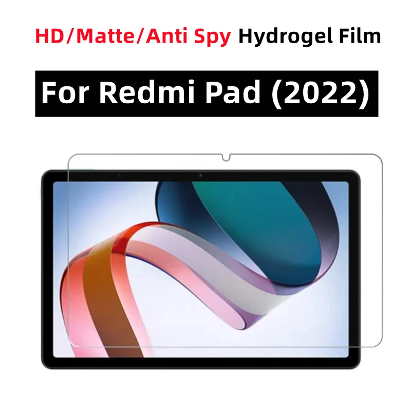 

2pcs Matte Tablets Hydrogel Film For Redmi Pad (2022) HD Screen Protector For Redmi Pad (2022) 10.61 inches 22081283G Anti Spy