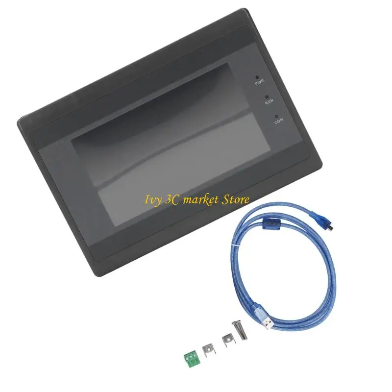 

D7YC ARM9 Touchscreens Monitor IP65 Protections 9 Pin Serial Port Interfaces For PLC Controllers Connectivitys