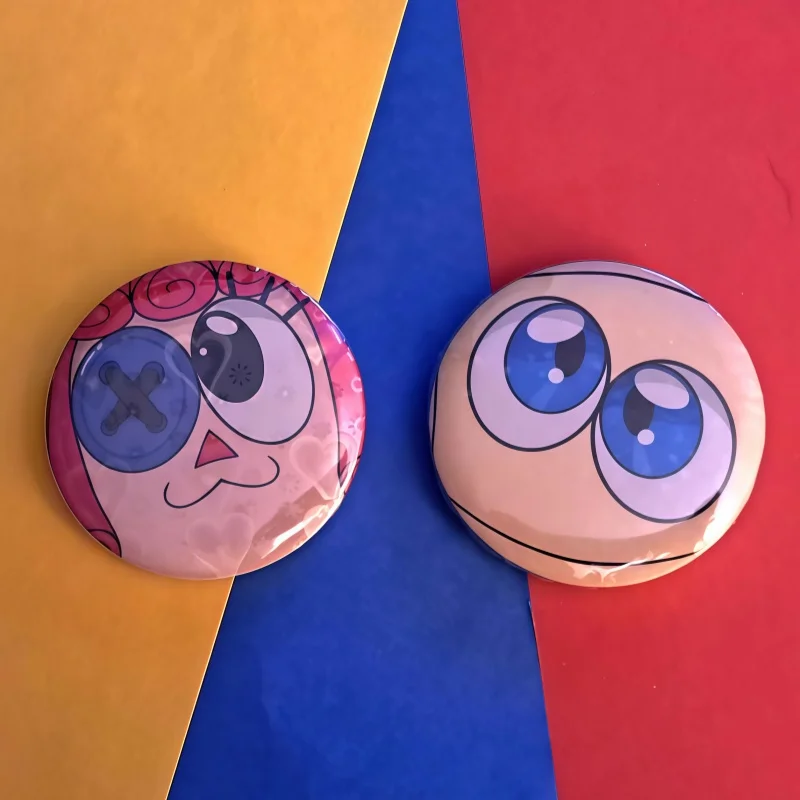 Clown Amusement Park Lapel Pin,Cartoon Anime Cosplay Accessory, Backpack Clothing Decor,Cute Collectible Can Badge Gift For Fans