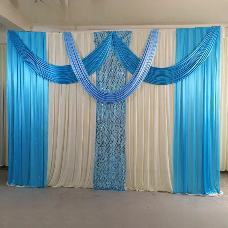 Wedding Backdrop Drape With Beads and Sequins, Party Curtain, Celebration, Stage Performance, 3m X 6m