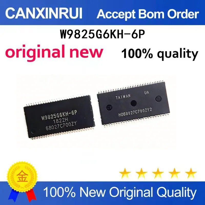 

(5-100 PCS)Brand new original W9825G6KH-6P W9825G6KH TSOP54 spot chip IC