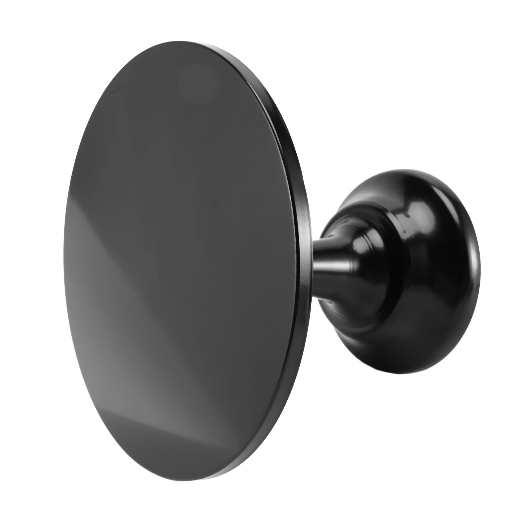 حامل كعكة مستدير من الحديد مقاس 12 بوصة، حامل حلوى بقاعدة، حفل زفاف وأعياد الميلاد - أسود