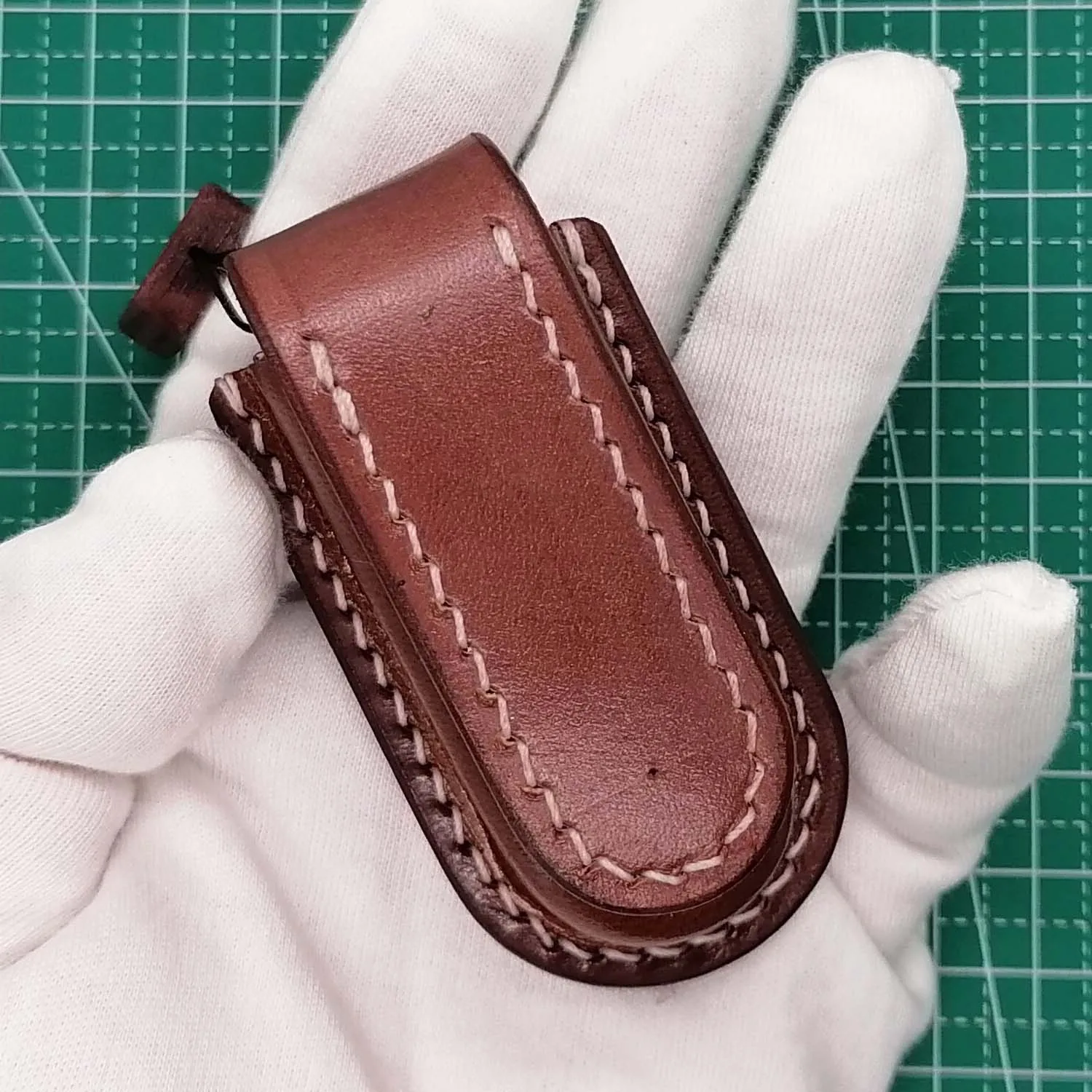 Hand Made Genuine Leather Sheath Pouch for 58mm Victorinox Swiss Army Knife