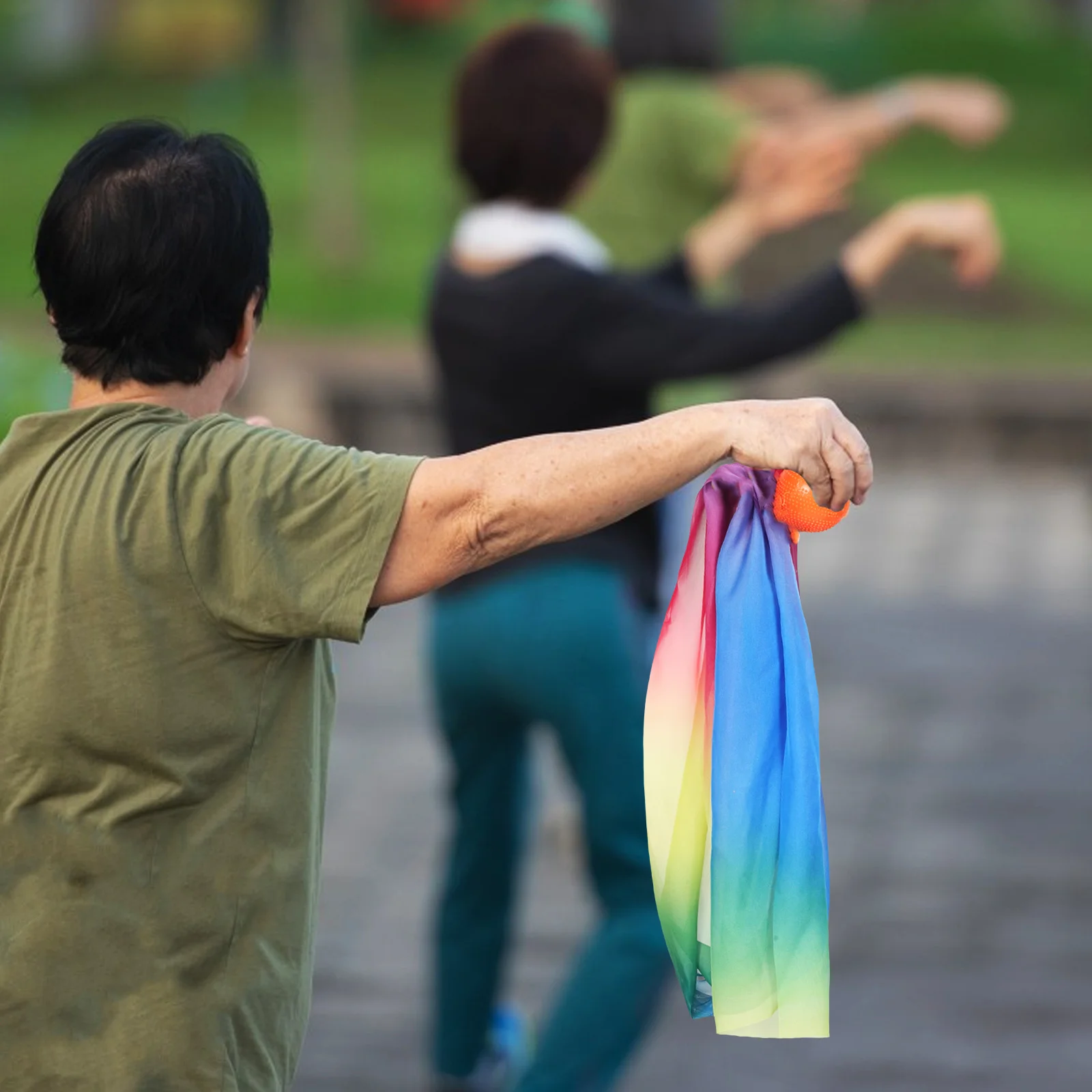 

Tai Chi Softball with Colorful Ribbon Long Ribbon Ball for Exercise Fitness Gymnastic Streamer Ball Comfortable Portable Design
