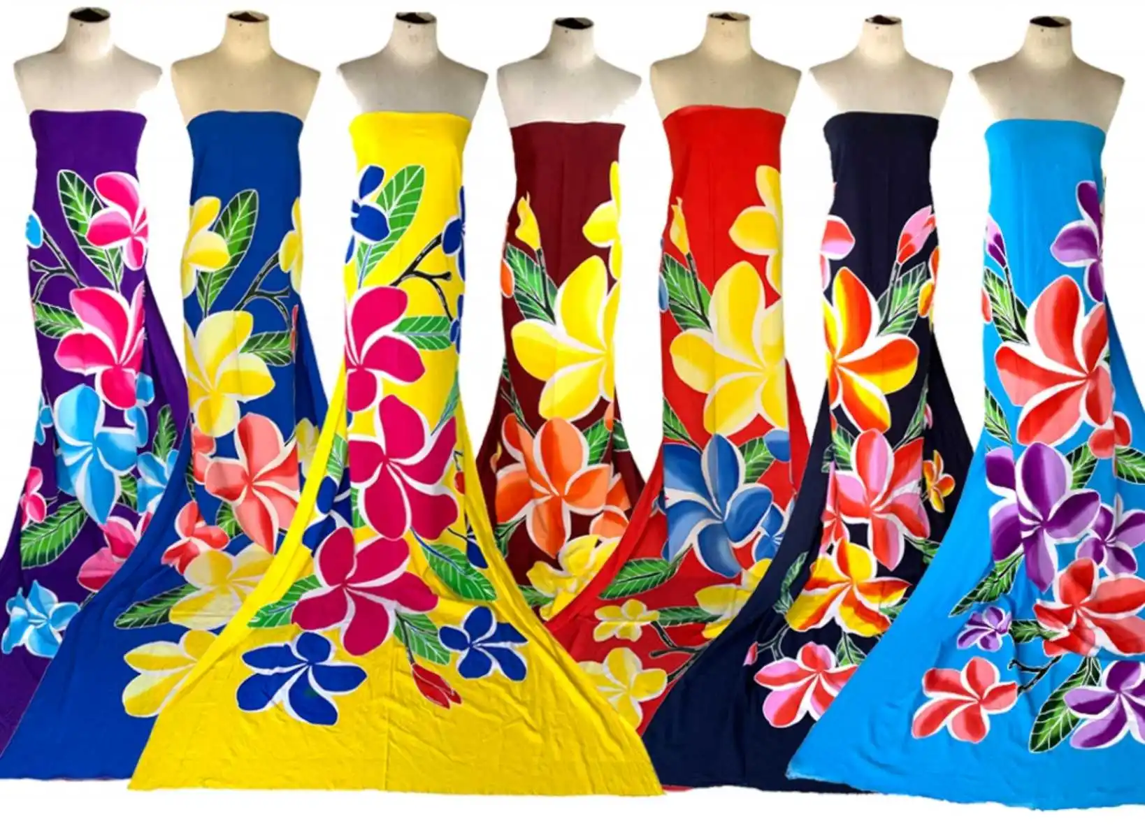 Hawaiian 100%Rayon rayon Plumeria Sarong Design Beach Bikini Wraps Pareos Samoa Lavava For Boho Summer Travel Wrap Scarfs