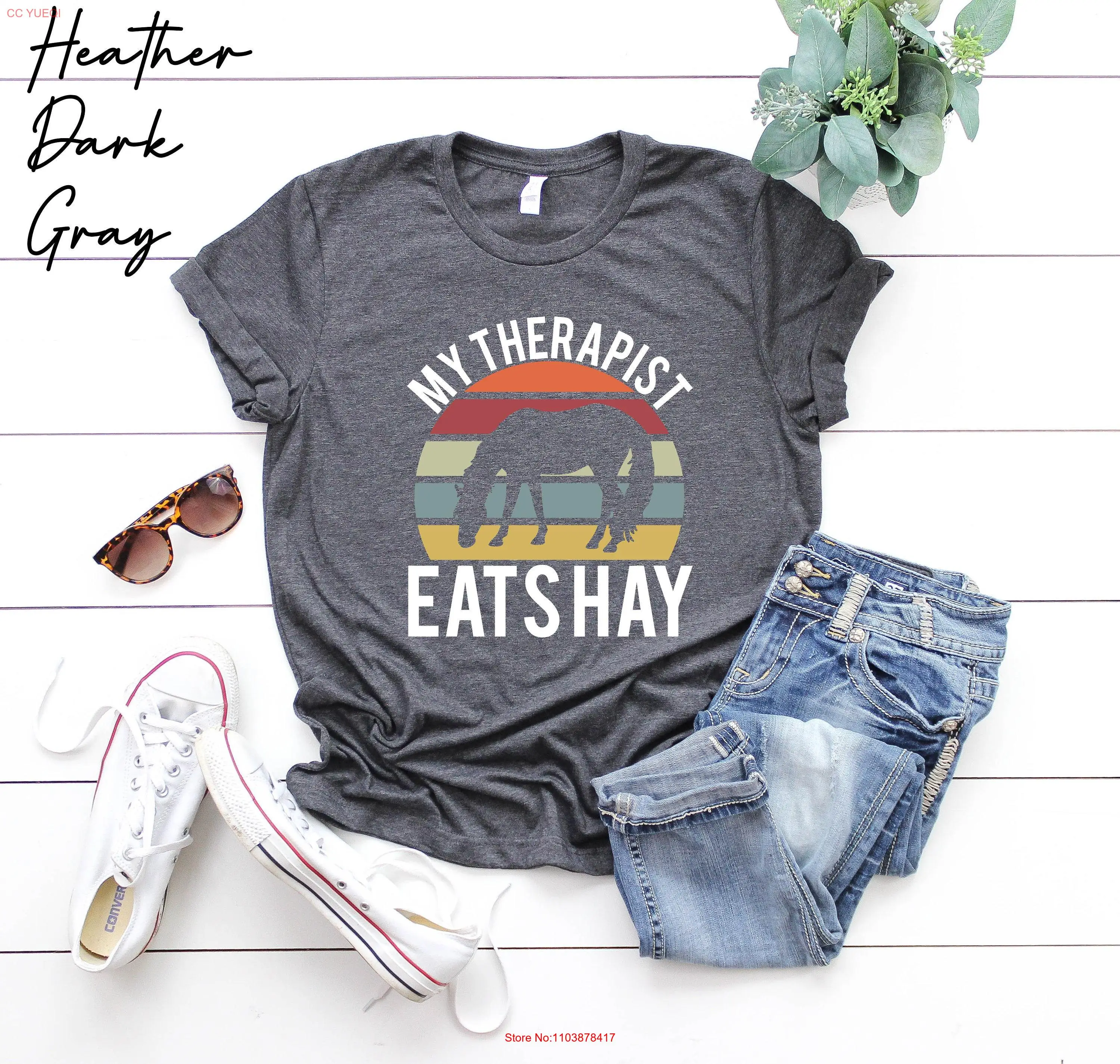 Ретро футболка с лошадью, подарки, женская футболка Lover My Therapist Eats Hay, мужская футболка с кольцом для верховой езды, футболка с длинными или короткими рукавами Ретро футболка с лошадью, подарки, женская футболка Lover My Therapist Eats Hay, мужская футболка с кольцом для верховой езды, футболка с длинными или короткими рукавами