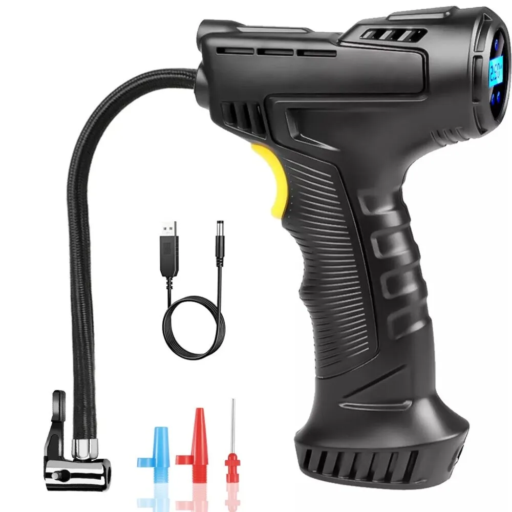AliExpress NONE Cordless 12V Electric Car Tyre Inflator Pump, Portable Auto Air Compressor Tire Pump for Car, Bike, Motorcycle, Sports Balls, Home & Outdoor Emergency Use UK New
