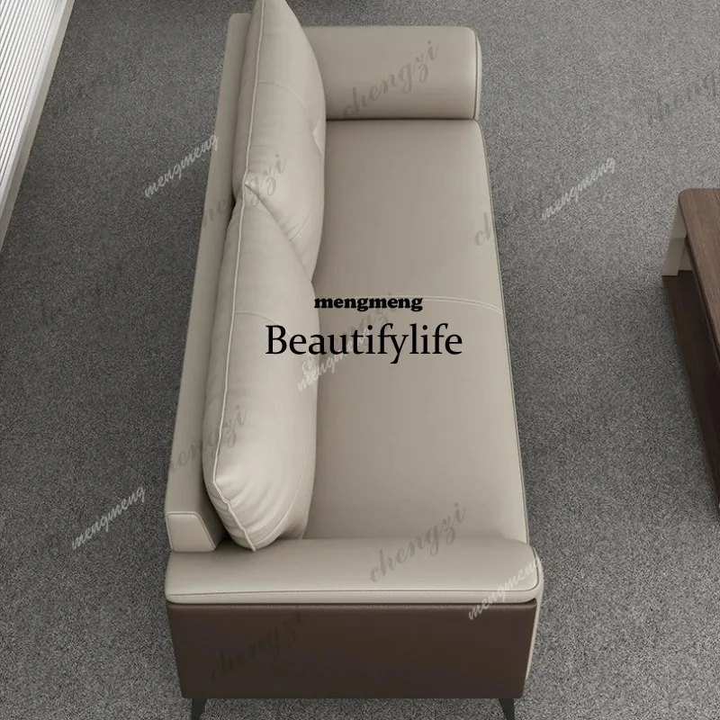 

R134 Pu Leather Durable Office Sofas Sleek Fashionable Minimalist Design Office Sofas Leaders Work Office Furniture Ambony Seza