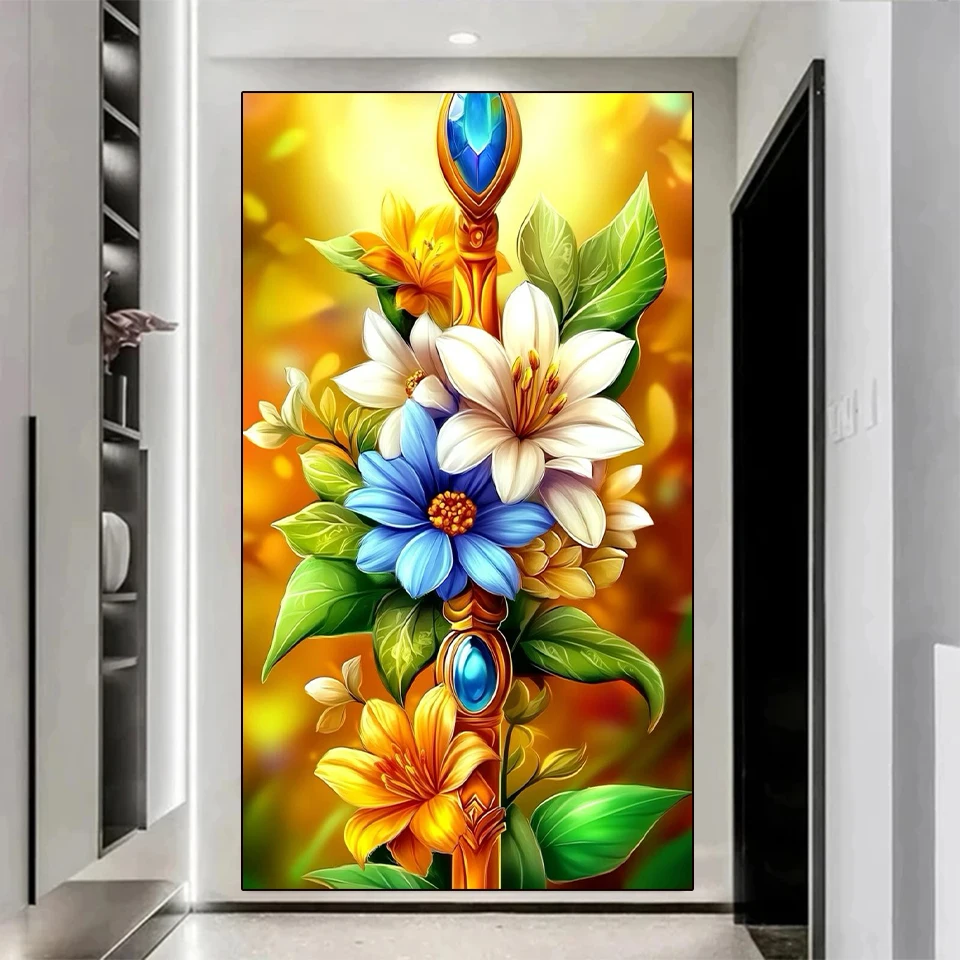 

New Diamond Painting Rose Jewelry Cross Stitch Picture Flower Mosaic Embroidery Rhinestones 5D DIY Handmade Gift Home Decoration