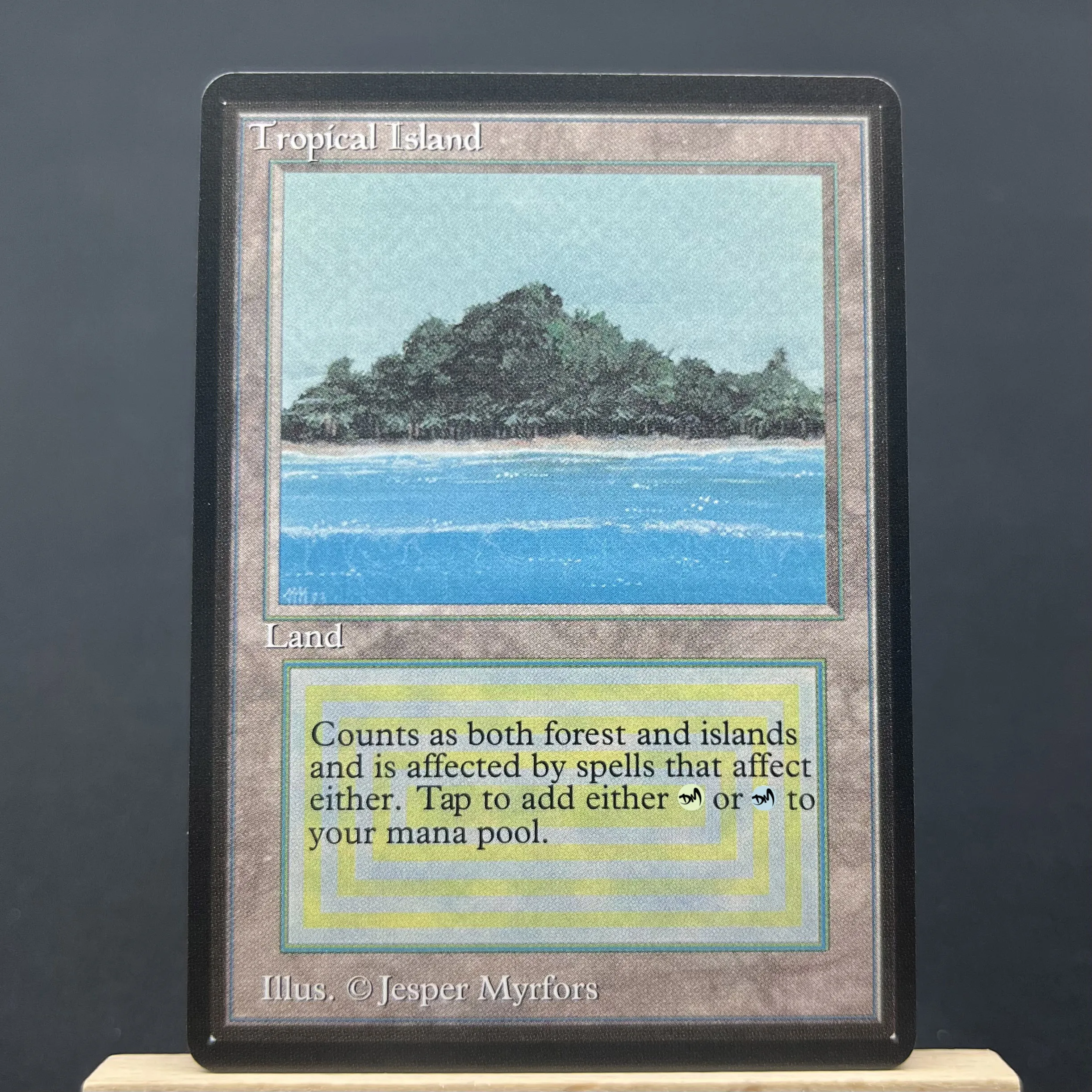 Beta MIX1-Ⅰ03 Tcg cards magical proxy German Black Core dual lands beta taiga the tundra plateau savannah bayou gathering