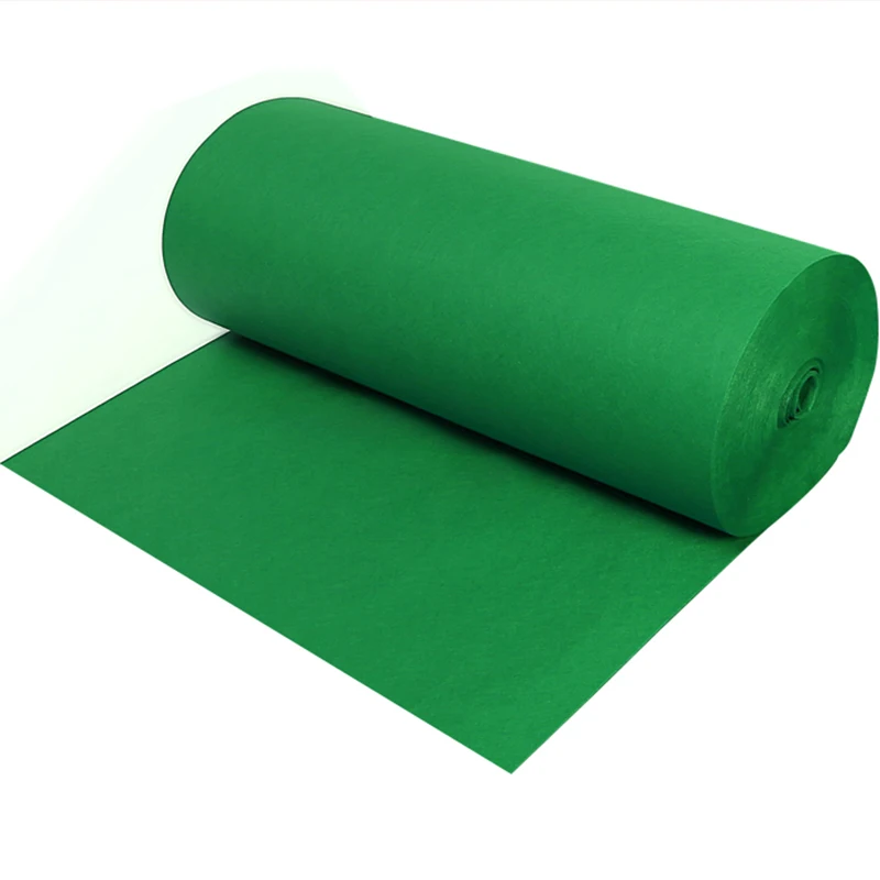 1 Festival Celebration Wedding Green Carpet Non-woven Fabric Aisle Anti Slip Carpet Material Sturdy