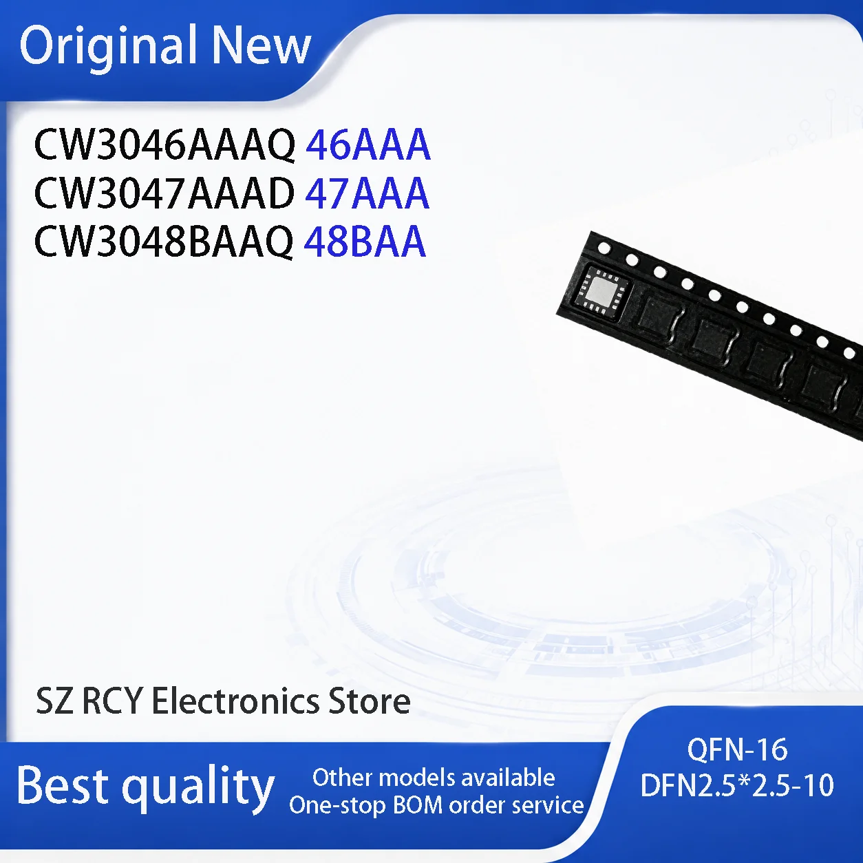 (5-30PCS)NEW CW3046AAAQ 46AAA CW3047AAAD 47AAA CW3048BAAQ 48BAA QFN IC Chip electronic