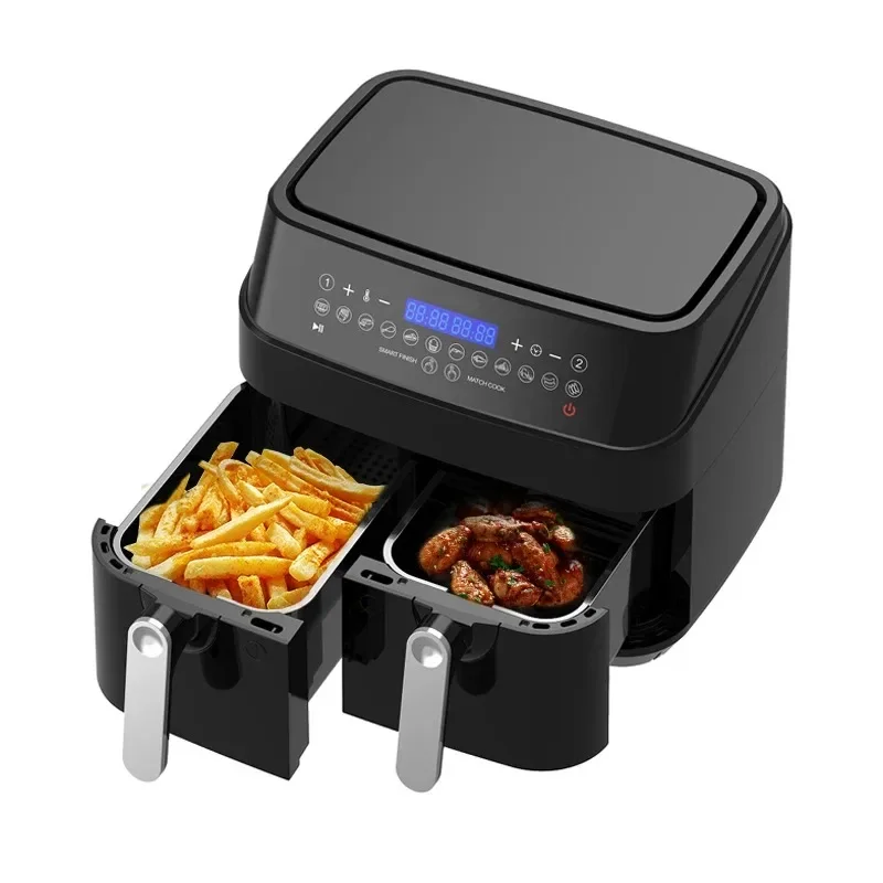 Stainless Steel Electric Air Fryer 4L Cook without Oil Air Frier Digital Touch screen Airfryers