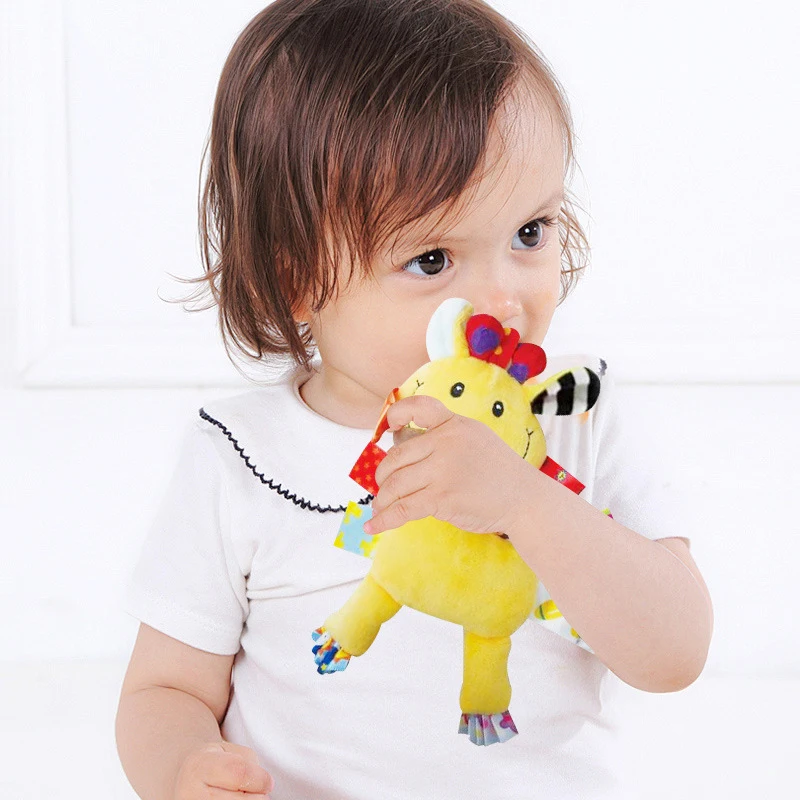 【BS】Sensorische Hängespielzeuge für Neugeborene, weiche Frühlernspielzeuge, Kinderwagen, Babybett, Kinderbett mit Beißring für Kleinkinder