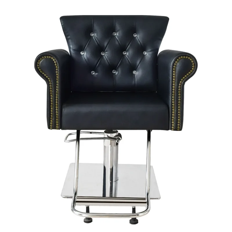 

Wholesale Black Beauty Salon Adjustable Height Hairdressing Hydraulic Pump Barber Shop Style Chair For Sale