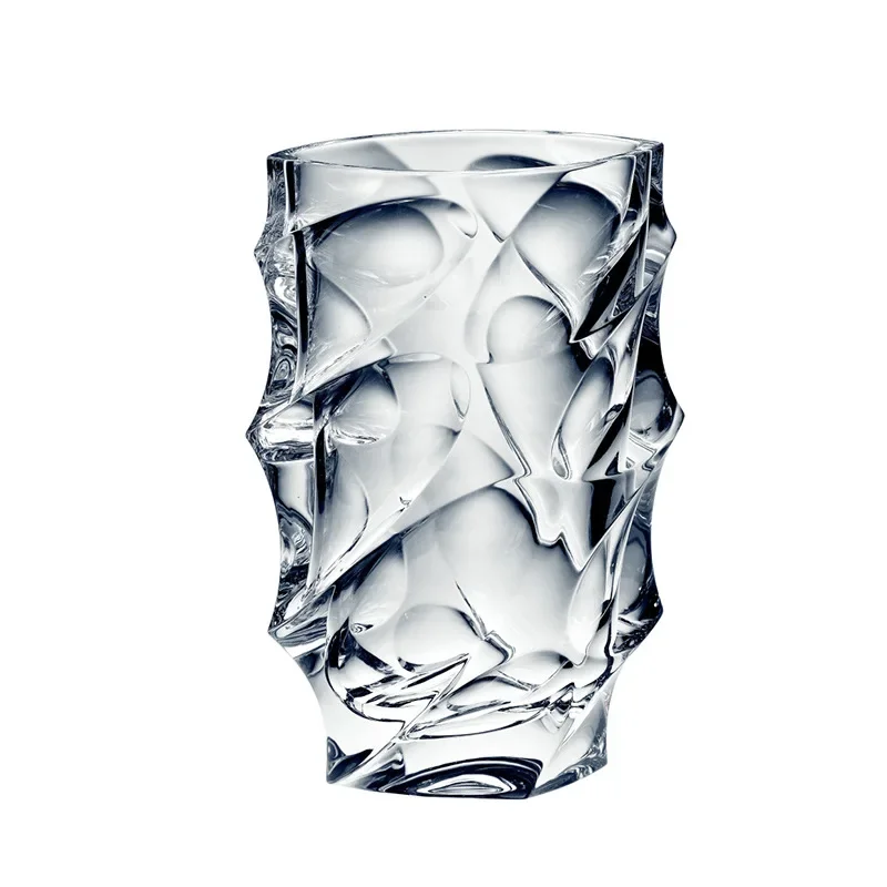 

Crystal glass, luxury tabletop flower ware, European-style ornament vase in the living room