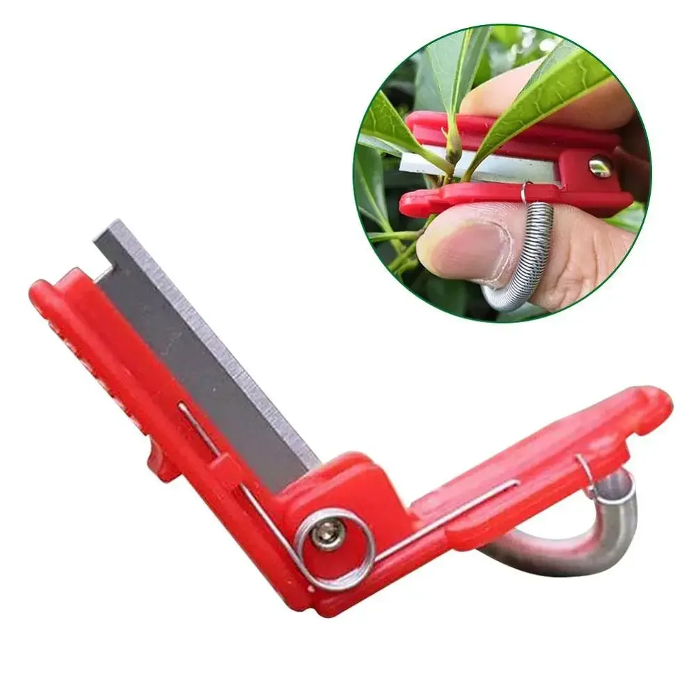 1 pz multifunzione coltello da pollice potatore da giardino dispositivo di raccolta della frutta sicuro strumento lama di frutta taglio anelli