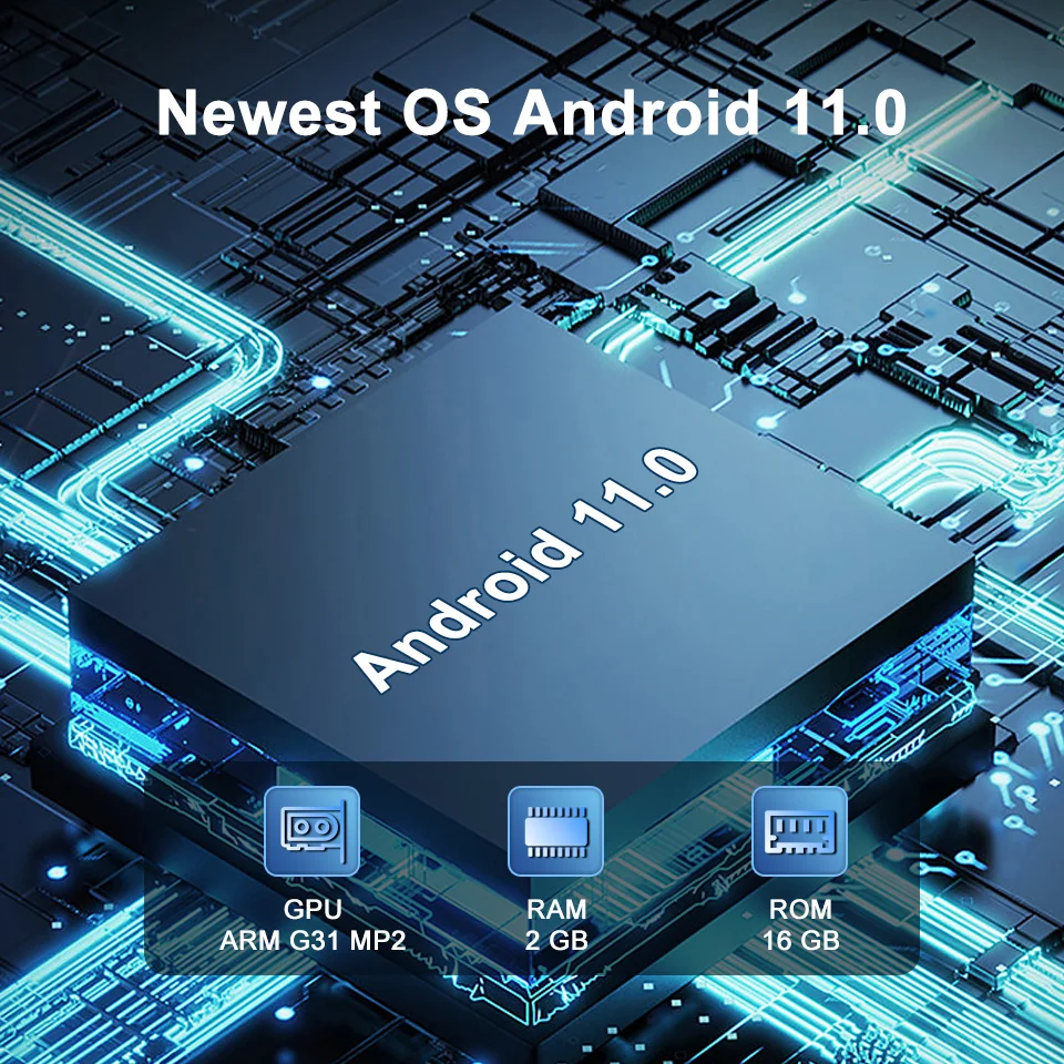 GTMEDIA G4 PLUS 4K UHD Android Smart TV Box Amlogic 905W2 2GBRAM+16GBROM Set Top Box Built-in Wifi 2.4G/5.8G+BT4.1 M3U Decoder