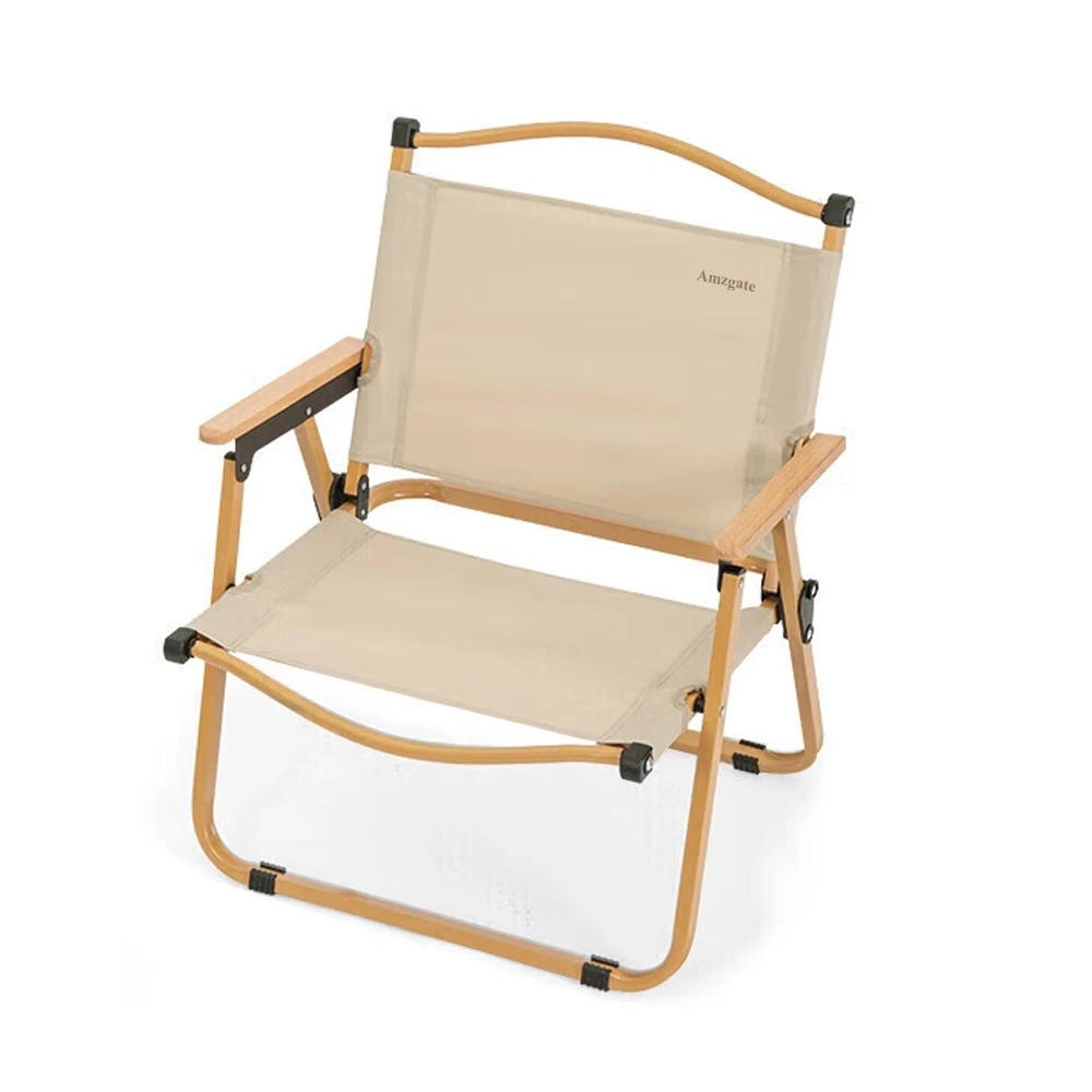 Amzgate-Chaise de plage pliante, 1 position, légère et portable, avec sangle de transport, pour camping en plein air