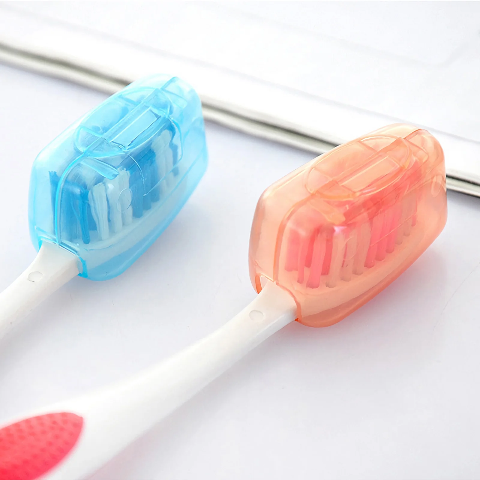 12 Pcs Outdoor Dental Equipment Travel Toothbrush Toothbrushes Ventilated Caps Protective Portable Cover