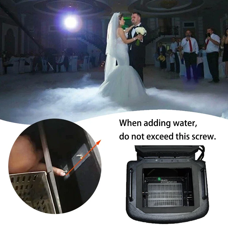 6000W dry ice low fog machine stage effect light smoke machine wedding