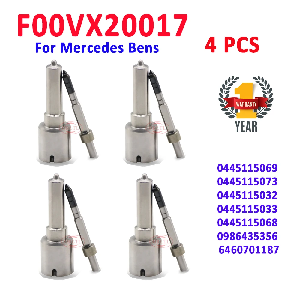 F00VX20017 For Mercedes Fuel Injector Piezo Nozzle 0445115069 0445115073 0445115032 0445115033 0445115068 0986435356 6460701187