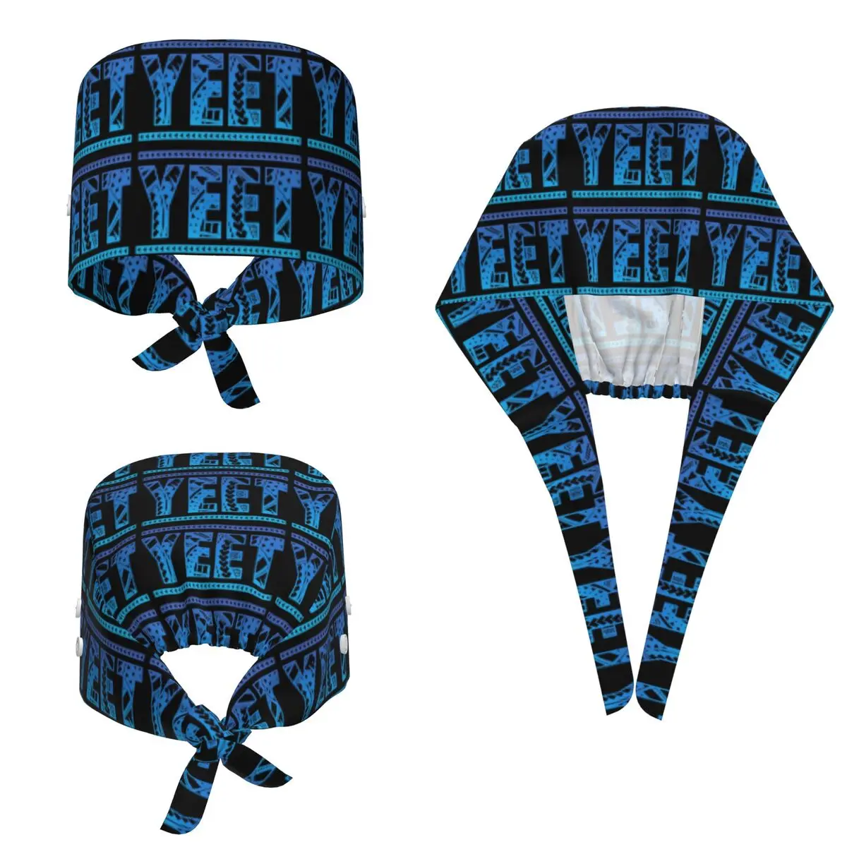 Jey Uso Yeet Pattern Jey Scrub Hat Doctor Working Surgical Cap Men Women Adjustable Nursing Caps for Dentist