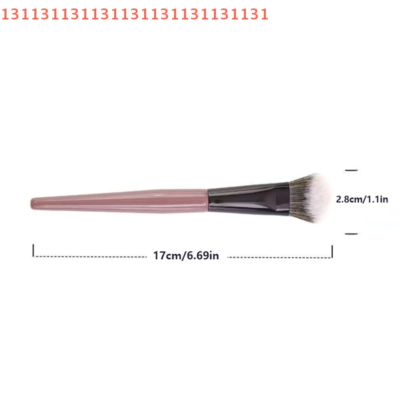 أداة تجميل مكياج كونتور للوجه للنساء والفتيات المبتدئين، فرشاة أحمر الخدود ذات شعيرات ناعمة للخدود، بودرة أحمر الخدود المحمولة #6