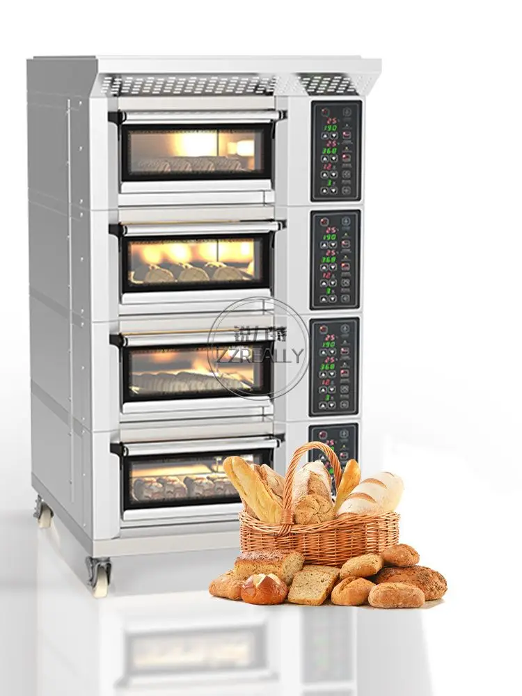 Automatic Constant Temperature Baking Oven Electric Commercial Pizza Bread Bakery Equipment  For Sale