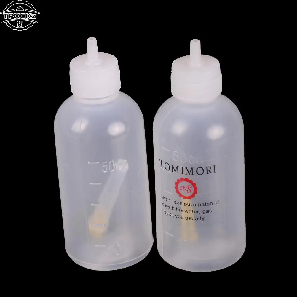 50ML New Plastic Dispensing Bottle with Syringe Needle Multifunction Glue Alcohol Paint Bottle DIY Model Making