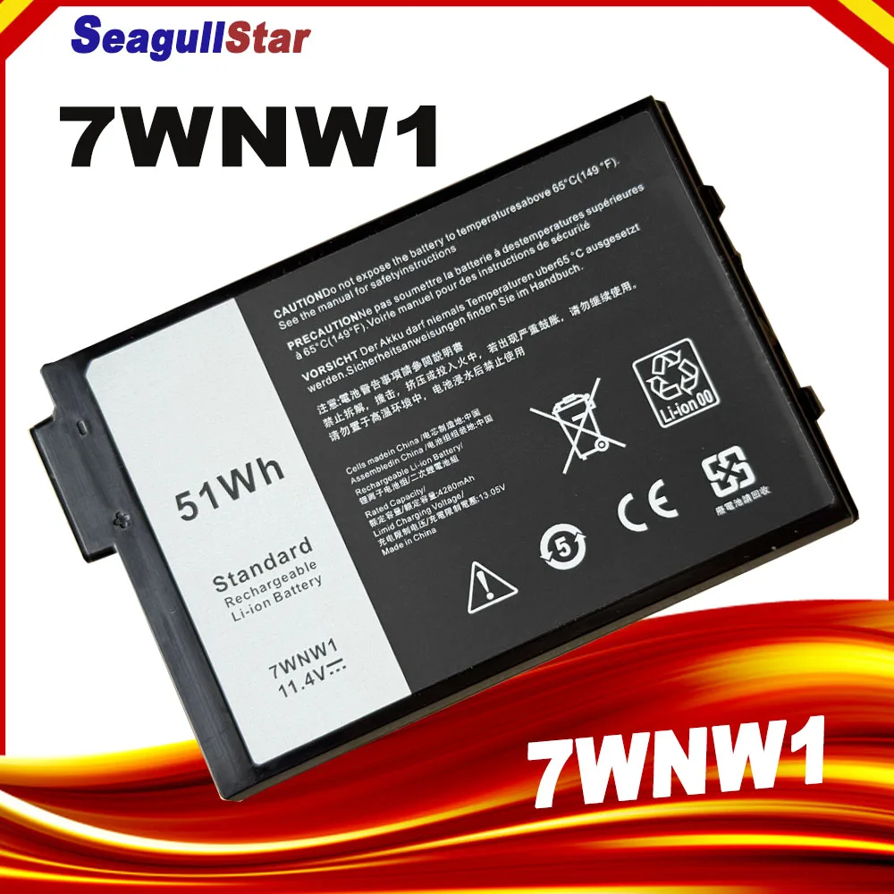 

7WNW1 Laptop Battery for Dell Latitude 5424 5420 Rugged Latitude 7424 Rugged Extreme P137G P85G P86G P137G001 P137G002 P85G001