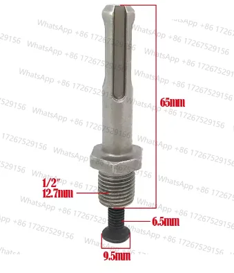 1pc 1/2 Inch Chuck Connect Adaptor Convert Adapter For Electric Hammer Parts Round Square Shank Rod Wrench Conversion Accessory